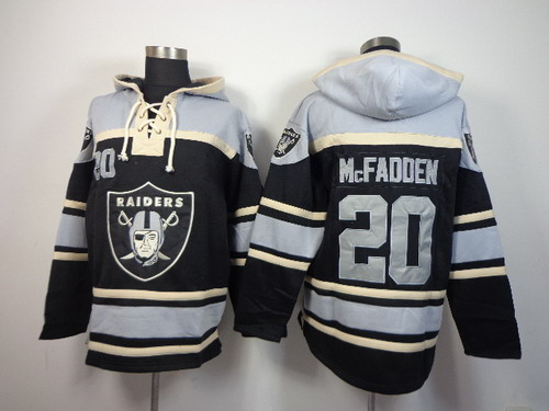 Oakland Raiders #20 Darren McFadden 2014 Black Hoodie Oakland Raiders #20 Darren McFadden 2014 Black Hoodie