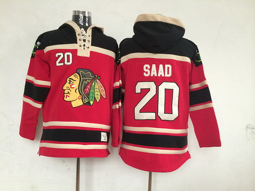 Old Time Hockey Chicago Blackhawks #20 Brandon Saad Red Hoodie Old Time Hockey Chicago Blackhawks #20 Brandon Saad Red Hoodie