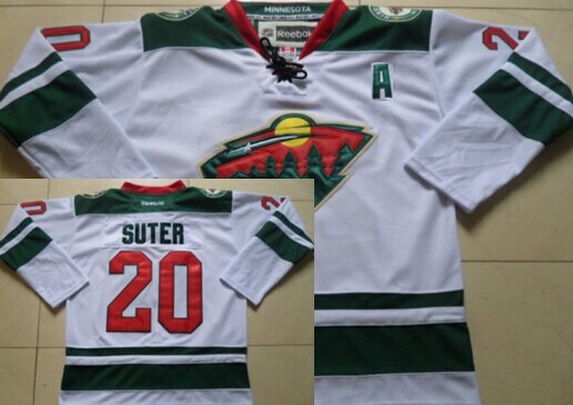 Minnesota Wild #20 Ryan Suter 2014 White Jersey Minnesota Wild #20 Ryan Suter 2014 White Jersey