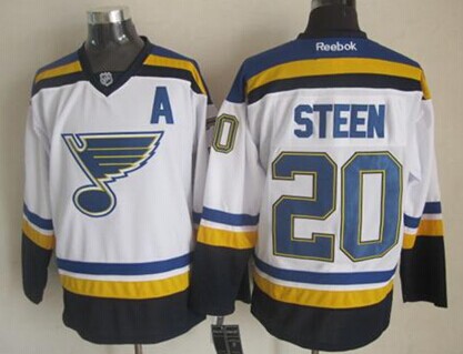 St. Louis Blues #20 Alexander Steen 2014 White Jersey
St. Louis Blues #20 Alexander Steen 2014 White Jersey