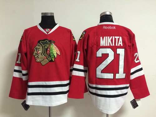Chicago Blackhawks #21 Stan Mikita Red Jersey Chicago Blackhawks #21 Stan Mikita Red Jersey