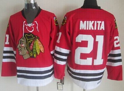 Chicago Blackhawks #21 Stan Mikita Red Throwback CCM Jersey Chicago Blackhawks #21 Stan Mikita Red Throwback CCM Jersey