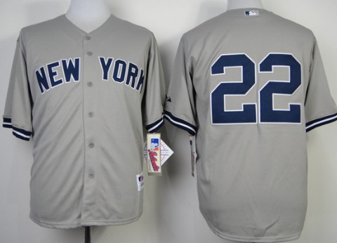New York Yankees #22 Jacoby Ellsbury Gray Jersey New York Yankees #22 Jacoby Ellsbury Gray Jersey