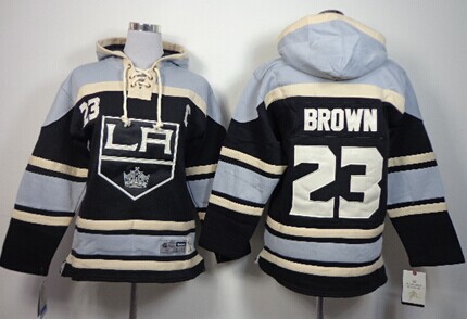 Old Time Hockey Los Angeles Kings #23 Dustin Brown Black Kids Hoodie Old Time Hockey Los Angeles Kings #23 Dustin Brown Black Kids Hoodie
