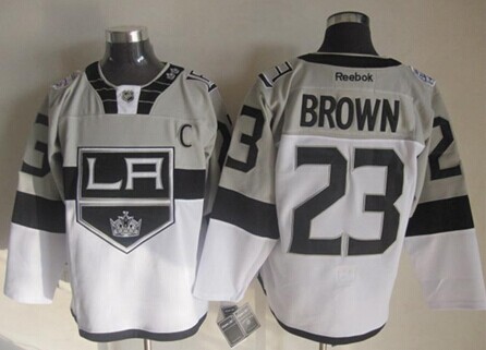 Los Angeles Kings #23 Dustin Brown 2015 Stadium Series Gray/White Jersey Los Angeles Kings #23 Dustin Brown 2015 Stadium Series Gray/White Jersey
