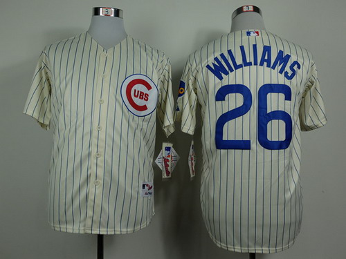 Chicago Cubs #26 Billy Williams 1969 Cream Jersey Chicago Cubs #26 Billy Williams 1969 Cream Jersey