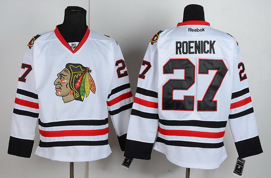 Chicago Blackhawks #27 Jeremy Roenick White Jersey Chicago Blackhawks #27 Jeremy Roenick White Jersey