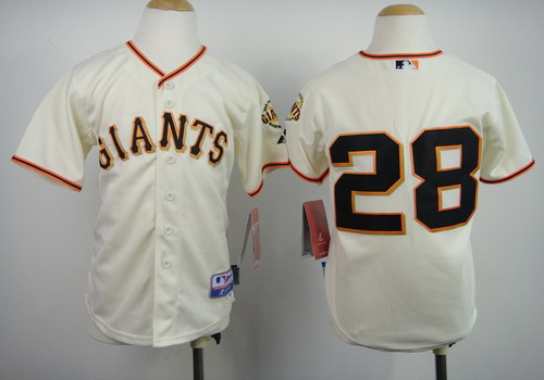 San Francisco Giants #28 Buster Posey Cream Kids Jersey San Francisco Giants #28 Buster Posey Cream Kids Jersey