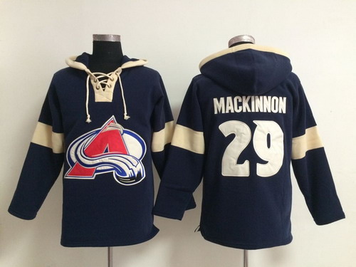 2014 Old Time Hockey Colorado Avalanche #29 Nathan MacKinnon Navy Blue Hoodie 2014 Old Time Hockey Colorado Avalanche #29 Nathan MacKinnon Navy Blue Hoodie