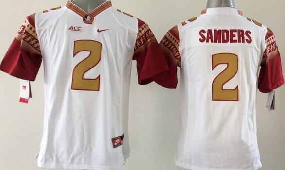 Florida State Seminoles #2 Deion Sanders 2014 White Limited Kids Jersey Florida State Seminoles #2 Deion Sanders 2014 White Limited Kids Jersey