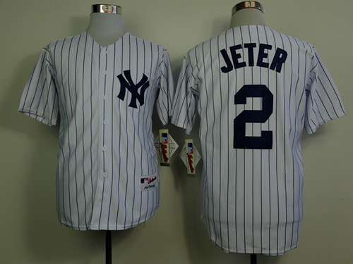 New York Yankees #2 Derek Jeter Name White Jersey New York Yankees #2 Derek Jeter Name White Jersey