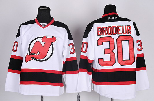 New Jersey Devils #30 Martin Brodeur White Jersey New Jersey Devils #30 Martin Brodeur White Jersey