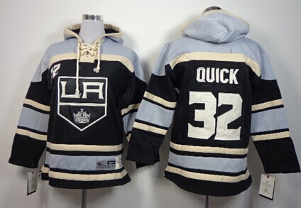 Old Time Hockey Los Angeles Kings #32 Jonathan Quick Black Kids Hoodie Old Time Hockey Los Angeles Kings #32 Jonathan Quick Black Kids Hoodie