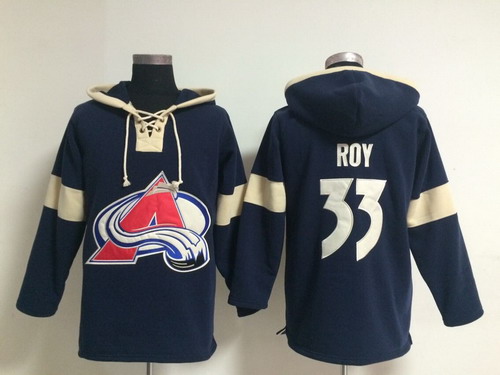 2014 Old Time Hockey Colorado Avalanche #33 Patrick Roy Navy Blue Hoodie 2014 Old Time Hockey Colorado Avalanche #33 Patrick Roy Navy Blue Hoodie