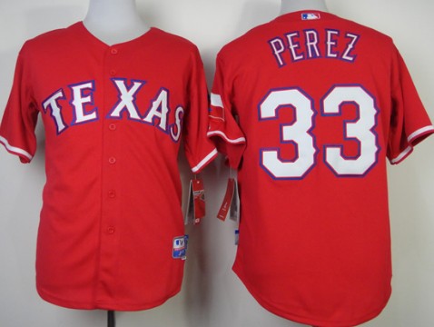 Texas Rangers #33 Martin Perez 2014 Red Jersey Texas Rangers #33 Martin Perez 2014 Red Jersey