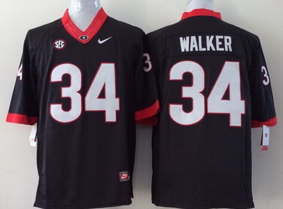 Georgia Bulldogs #34 Herschel Walker 2014 Black Limited Kids Jersey Georgia Bulldogs #34 Herschel Walker 2014 Black Limited Kids Jersey