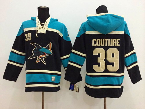 Old Time Hockey San Jose Sharks #39 Logan Couture Black Hoodie Old Time Hockey San Jose Sharks #39 Logan Couture Black Hoodie