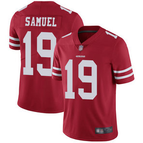 49ers #19 Deebo Samuel Red Team Color Men's Stitched Football Vapor Untouchable Limited Jersey 49ers #19 Deebo Samuel Red Team Color Men's Stitched Football Vapor Untouchable Limited Jersey