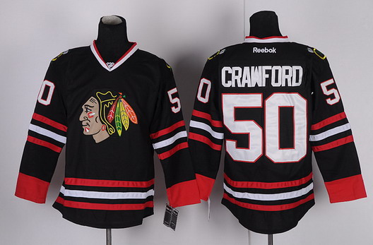 Chicago Blackhawks #50 Corey Crawford Black Jersey Chicago Blackhawks #50 Corey Crawford Black Jersey