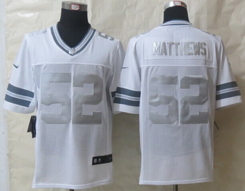 Nike Green Bay Packers #52 Clay Matthews Platinum White Limited Jersey Nike Green Bay Packers #52 Clay Matthews Platinum White Limited Jersey