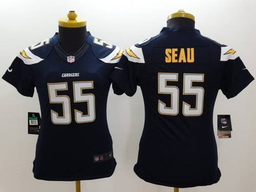 Nike San Diego Chargers #55 Junior Seau 2013 Navy Blue Limited Womens Jersey Nike San Diego Chargers #55 Junior Seau 2013 Navy Blue Limited Womens Jersey