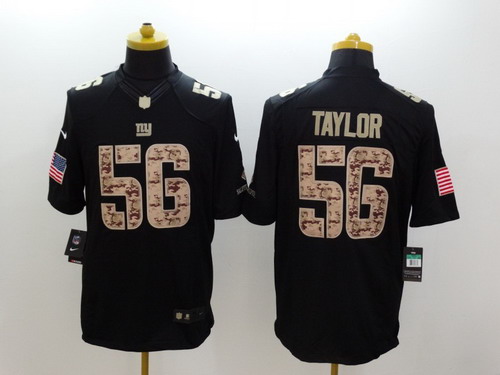 Nike New York Giants #56 Lawrence Taylor Salute to Service Black Limited Jersey Nike New York Giants #56 Lawrence Taylor Salute to Service Black Limited Jersey