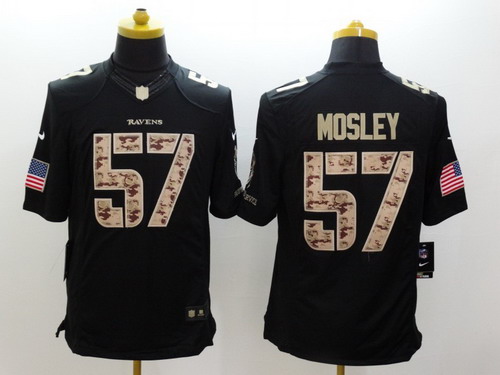 Nike Baltimore Ravens #57 C.J. Mosley Salute to Service Black Limited Jersey Nike Baltimore Ravens #57 C.J. Mosley Salute to Service Black Limited Jersey