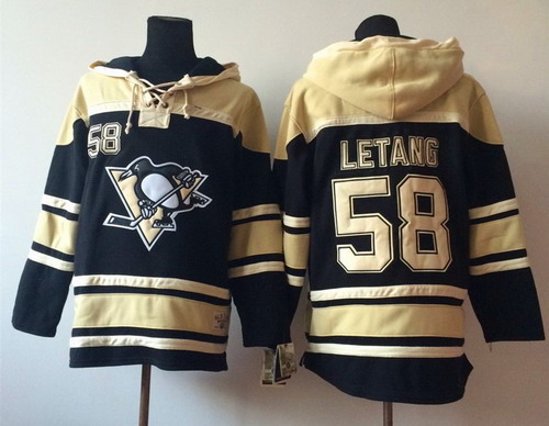 Old Time Hockey Pittsburgh Penguins #58 Kris Letang Black Hoodie Old Time Hockey Pittsburgh Penguins #58 Kris Letang Black Hoodie
