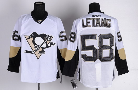 Pittsburgh Penguins #58 Kris Letang White Jersey Pittsburgh Penguins #58 Kris Letang White Jersey