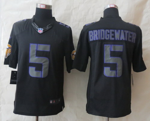Nike Minnesota Vikings #5 Teddy Bridgewater Black Impact Limited Jersey Nike Minnesota Vikings #5 Teddy Bridgewater Black Impact Limited Jersey