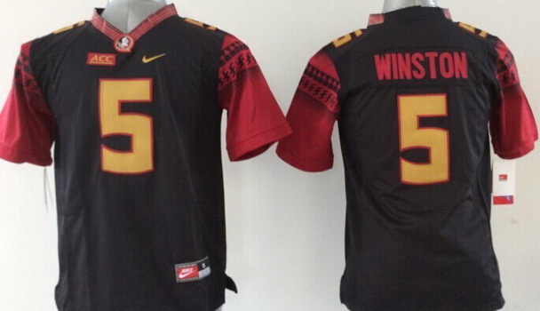 Florida State Seminoles #5 Jameis Winston 2014 Black Limited Kids Jersey Florida State Seminoles #5 Jameis Winston 2014 Black Limited Kids Jersey