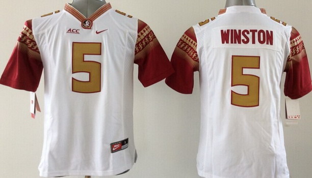 Florida State Seminoles #5 Jameis Winston 2014 White Limited Kids Jersey Florida State Seminoles #5 Jameis Winston 2014 White Limited Kids Jersey