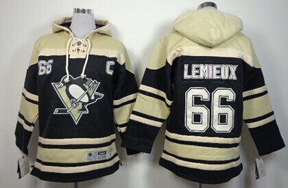 Old Time Hockey Pittsburgh Penguins #66 Mario Lemieux Black Kids Hoodie Old Time Hockey Pittsburgh Penguins #66 Mario Lemieux Black Kids Hoodie