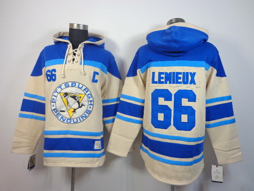 Old Time Hockey Pittsburgh Penguins #66 Mario Lemieux Cream Hoodie Old Time Hockey Pittsburgh Penguins #66 Mario Lemieux Cream Hoodie