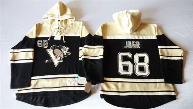 Old Time Hockey Pittsburgh Penguins #68 Jaromir Jagr Black Hoodie Old Time Hockey Pittsburgh Penguins #68 Jaromir Jagr Black Hoodie