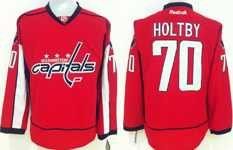 Washington Capitals #70 Braden Holtby Red Jersey Washington Capitals #70 Braden Holtby Red Jersey