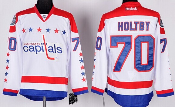 Washington Capitals #70 Braden Holtby White Third Jersey Washington Capitals #70 Braden Holtby White Third Jersey