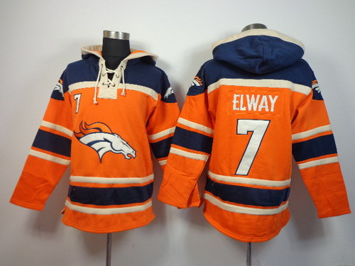 Denver Broncos #7 John Elway 2014 Orange Hoodie Denver Broncos #7 John Elway 2014 Orange Hoodie