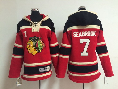 Old Time Hockey Chicago Blackhawks #7 Brent Seabrook Red Kids Hoodie Old Time Hockey Chicago Blackhawks #7 Brent Seabrook Red Kids Hoodie