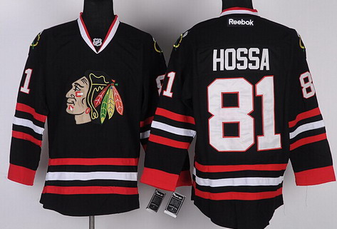 Chicago Blackhawks #81 Marian Hossa Black Jersey Chicago Blackhawks #81 Marian Hossa Black Jersey