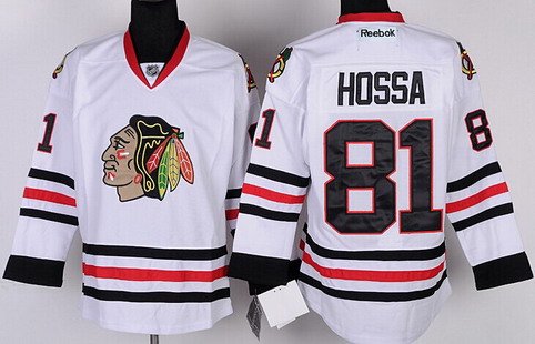 Chicago Blackhawks #81 Marian Hossa White Jersey Chicago Blackhawks #81 Marian Hossa White Jersey