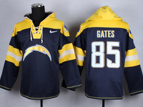 Nike San Diego Chargers #85 Antonio Gates 2014 Navy Blue Hoodie Nike San Diego Chargers #85 Antonio Gates 2014 Navy Blue Hoodie
