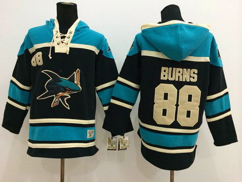 Old Time Hockey San Jose Sharks #88 Brent Burns Black Hoodie Old Time Hockey San Jose Sharks #88 Brent Burns Black Hoodie
