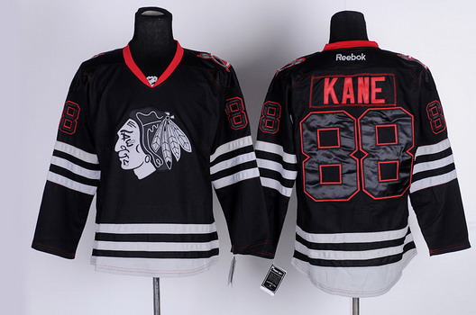 Chicago Blackhawks #88 Patrick Kane Black Ice Jersey Chicago Blackhawks #88 Patrick Kane Black Ice Jersey