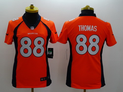 Nike Denver Broncos #88 Demaryius Thomas 2013 Orange Limited Womens Jersey Nike Denver Broncos #88 Demaryius Thomas 2013 Orange Limited Womens Jersey