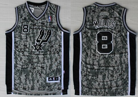 San Antonio Spurs #8 Patrick Mills Revolution 30 Swingman Camo Jersey San Antonio Spurs #8 Patrick Mills Revolution 30 Swingman Camo Jersey