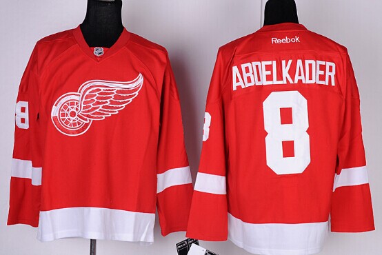 Detroit Red Wings #8 Justin Abdelkader Red Jersey Detroit Red Wings #8 Justin Abdelkader Red Jersey