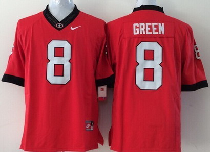 Georgia Bulldogs #8 A.J. Green 2014 Red Limited Kids Jersey Georgia Bulldogs #8 A.J. Green 2014 Red Limited Kids Jersey