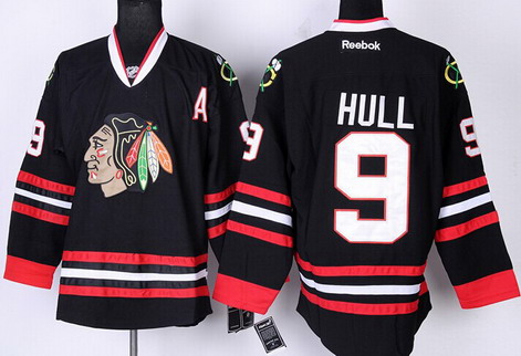 Chicago Blackhawks #9 Bobby Hull Black Jersey Chicago Blackhawks #9 Bobby Hull Black Jersey