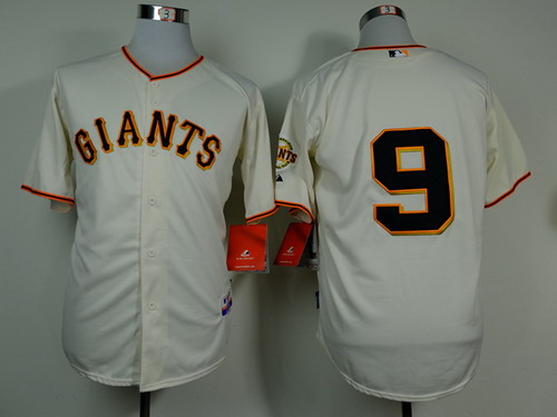 San Francisco Giants #9 Brandon Belt Cream Jersey San Francisco Giants #9 Brandon Belt Cream Jersey